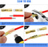 Nilight - 50027R 250 PCS Heat Shrink Spade Connectors, Fully Insulated Male and Female Wire Spade Terminals