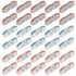 AITRIP 30pcs 1 Conductor Compact Wire Connectors, DIY Inline Electrical Connectors, Quick Connect Wire Terminals