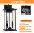 16" E12 Bulbs, 2 Pack) Motion Sensor Outdoor Wall Lights, Waterproof Large Exterior Sconce, Compatible with Base Modern