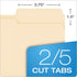 Pendaflex Essentials File Folders, Letter Size, 100 per Box, Manila