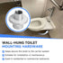 Aigemsi (4-Pack) ZZ5610NUTEXTKIT Set, Z5610 Extended Acorn Nut and Washer Compatible with Zurn Wall-Hung Toilet