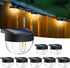 btfarm 8 Pack Solar Deck Lights Outdoor Waterproof, Retro LED Patio Lights