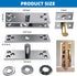 300LB Mount,1 Set) Heavy Duty Hidden Pivot Hinges Stainless Steel for Murphy Door Bookshelf Secret Room Invisible Door
