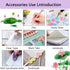 suniya Pen,Bookmark,Ect.22pcs Office Supplies,Purple Desk Accessories,Desk Organizer,Stapler,Tape Dispenser,Folding