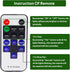 AIBOO Dimmer 12V Dimmable 3528 5050 Updated Mini Remote Control for Single Color LED Strip Lights, RF for DC LED