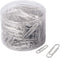 Universal UNV21001 Plastic-Coated Paper Clips, Assorted Sizes Silver (1000/Pack)