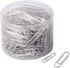 Universal UNV21001 Plastic-Coated Paper Clips, Assorted Sizes Silver (1000/Pack)