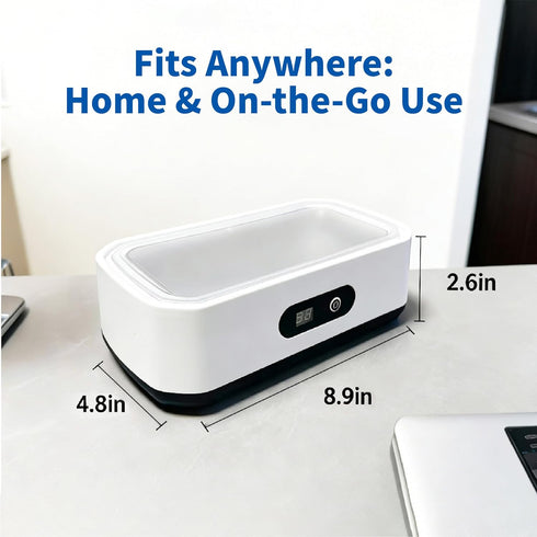WHCASYO 49KHz 5 304 Ultrasonic Jewelry Cleaner, Enhanced Ultrasonic Cleaneing Machine with Modes Digital Timer
