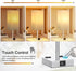 3-Way Dimmable E26 Bulb Touch Bedside Table Lamp for Nightstand - Night Lamp with USB A + Type C Charging Ports and Two