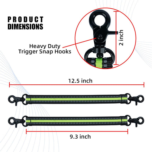 MELOTOUGH Tape Thong Electrical Tape Holder for Tool Belt, Tape Holder Strap for Tool Pouch(Lime)