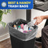 7-10 6 24x23 Pack 1000 PLASTIC PRINCE Gallon Trash Bags, Small Office Trash Bags, Micron Waste Basket Clear Garbage