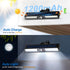 2 Pack 72 3 6000K, Clip On Solar Motion Sensor Outdoor Lights, LED Solar Fence Lights Waterproof with Modes, Portable