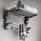 Maccvk Towel Rack with Towel Bar Holder Suction Cup Foldable Towel Shelf No