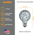 81177 G25 Bulb, 1.5 (E26) Dimmable, 1 Count Sunlite Globe LED Fairy-Lights Inside, Watts, Medium Base, Non Party