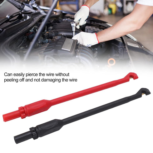 2PCS J30016 Multimeter Test Hook Piercing Probe Kit with 4mm Insulation Connector for Car Repair Test Needle CAT II