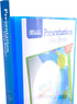 BAZIC 3 Ring Binder 1/2" Poly Presentation View Binders - Assorted Color, Round Ring, Hold 100 Sheets Paper, 6-Count