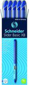 Schneider Slider Basic XB Ballpoint Pen, 10/Pack