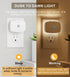 LEDBROS Dimmable 3-Color LED Night Light, Plug-in LED Backlit Night Light with Motion Sensor & Dusk to Dawn Sensor