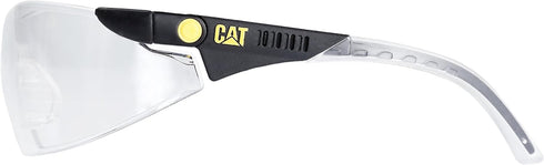 Caterpillar Dozer Safety Glasses, Black, Clear