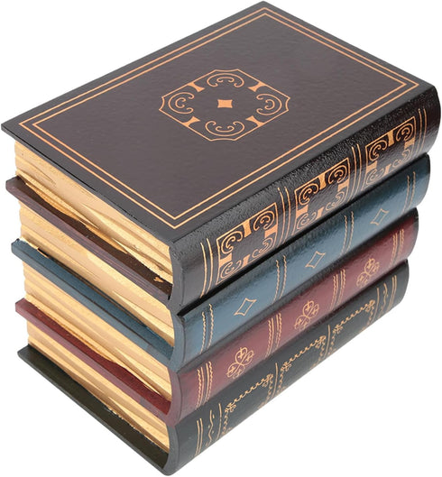 Decor(#2) Book Safe, European Style Decorative Fake Book, Hollowed Out Decorative Faux Books, Compartment Box