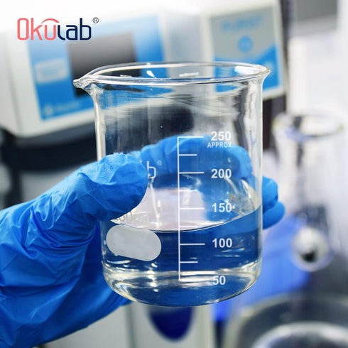Glass Beaker Set, Low Form Graduated 3.3 Borosilicate Glass Beakers, Vol. 50, 100, 250mL for Lab
