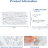 20 Midcard Sheet Peel and Stick Backsplash, White Marble PVC Wall Tile for Kitchen Backsplash