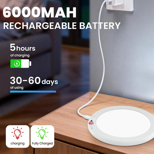 Closets Closet, 3 Dimmable, 1Pack KINDEEP Rechargeable Motion Sensor Ceiling Light with Remote: Battery Operated