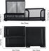 M&G Mesh Pen Holder Desk Organizer, Black, 3 Compartments, Metal Office Supply with Sticky Notes Holder