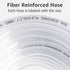 1/2" ID x 5/8" OD-50 ft Clear Vinyl Tubing PVC, Flexible Plastic Tube for Home Brewing, Kegerator, Aquaponics