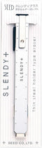 SEED Slendy+ Thin Steel Holder Eraser, Silver (EH-S-S), Japan Import