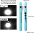 Aokin Medical Pen Light for Nurse Doctor, Reusable LED Flashlight with Pupil Gauge and Ruler, Sky Blue