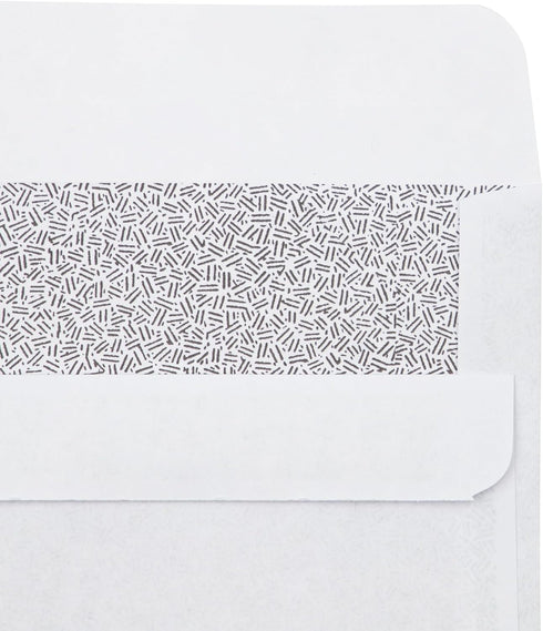 LUXPaper #10 Business Envelopes | 4 1/8" x 9 1/2" | Security Tint | White | 50 Qty | 24lb. Text