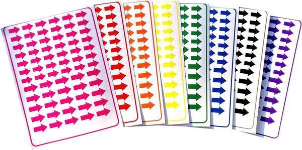Tag-A-Room Color Coded Arrow Stickers Labels, 536 Count