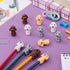 SEWACC 40 Pcs Pencil Eraser Animal Erasers, Cute Dog Figurines Mini Erasers