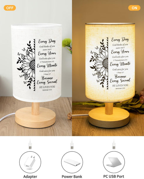 Christian Gifts for Women - Table Lamp with Bible Verse, Inspirational Gifts for Women, Birthday Gifts