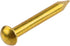 Solid Brass Escutcheon Pins - 1/2" Long, Pack of 100 Decorative Nails for Wood