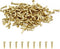 200 Pcs Tiny Brad Nails, Brass String Art Nails, 1.2x6mm Wood Finish Nails for DIY Pictures Boxes Decorative Household