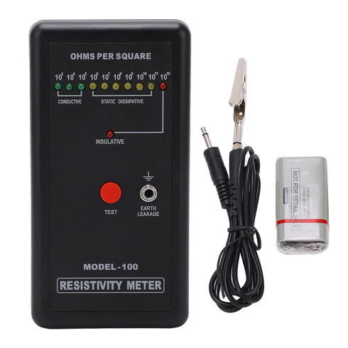 Digital Surface Resistance Tester for Precise Static Electricity Measurement and Surface Resistivity