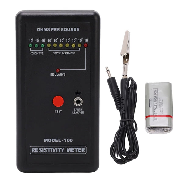 Digital Surface Resistance Tester for Precise Static Electricity Measurement and Surface Resistivity