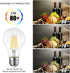 Dimmable E26 LED Light Bulbs, 40 Watt Equivalent, Warm White 2700K, Classic Clear Glass A19, Pack of 6