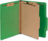 Blue Summit Supplies Classification Folders, 1-Divider, Letter Size, Green, 10 Pack with 2 Inch Tyvek Expansions