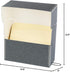 Lineco Acid-Free Document Storage Box with Metal Edge, Letter-Sized Case with 12 Folders