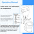3'' Toilet Tank Gasket & Bolts Parts Kit, Tank to Bowl Gasket Kit Compatible with American Standards Champion 4 Toilet