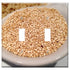 Yuatuwaw Switch Plate Double Toggle - Quinoa Grain Seed Food Healthy Vegetarian
