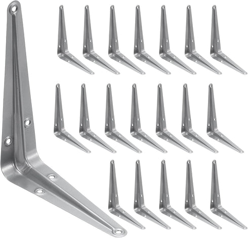 uxcell Shelf Brackets 4 x 5 Inch, 20Pcs Iron Metal Floating Shelf