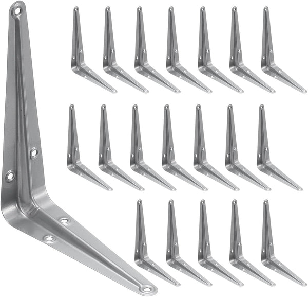 uxcell Shelf Brackets 4 x 5 Inch, 20Pcs Iron Metal Floating Shelf