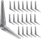 uxcell Shelf Brackets 4 x 5 Inch, 20Pcs Iron Metal Floating Shelf