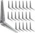 uxcell Shelf Brackets 4 x 5 Inch, 20Pcs Iron Metal Floating Shelf