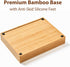 Umilife Bamboo Wood Desk Drawer Organizer Tray with Adjustable Compartments, Office Desk Accessories Storage
