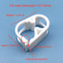 50pc Pack High Temperature Resistant PBT Plastic Tubing Clamps, Flow Control Hose Clamp Tube for Laboratory